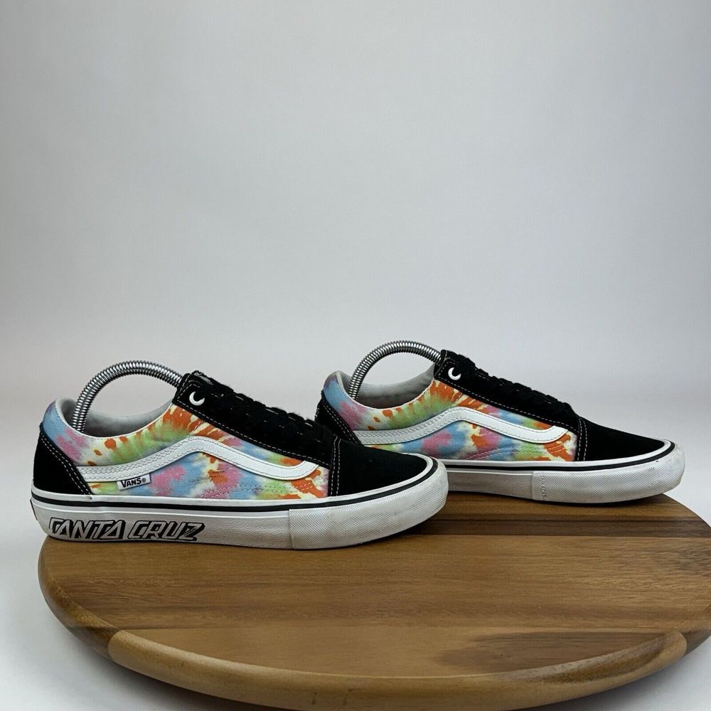 Mens Vans x Santa Cruz Old Skool Pro Limited Edition Tie Dye Sneakers Size 8 D